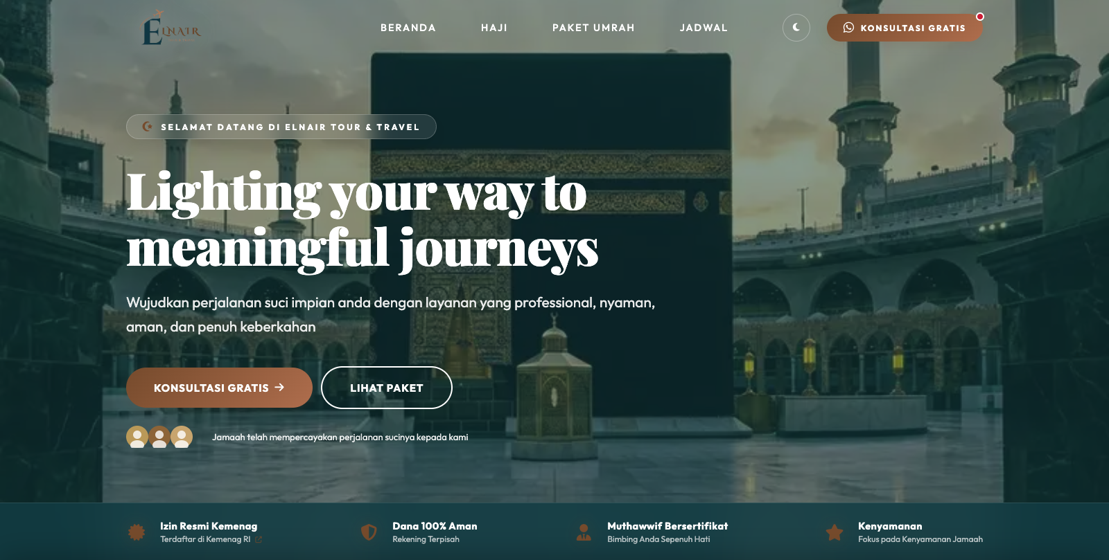 Elnairtravel.id - Company Profile Website